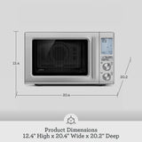 Breville BMO870BSS Combi Wave 3-in-1 Microwave, Air Fryer and Convection Oven, Brushed Stainless Steel