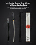 1080 Carbon Steel Dragonfly Katana for Display, Hand Forged Full Tang Sword