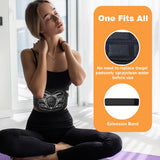 HOERCAAL Abs Stimulator, Portable EMS Abdominal Muscle Toner for Home and Office Fitness, Strength Training - Black