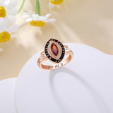 Oseew Class 2027 Senior Graduation Ring for Women High School (Rose Gold)