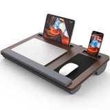 VUMBRX Lap Desk with Cushion, Fits 17in Laptop Tray Wrist Rest Mouse Pad