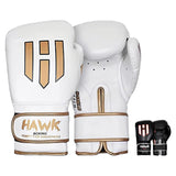 Hawk Sports Boxing Gloves for Men and Women, Comfy Boxing Training Gloves with Foam Padding for Throwing Power Punches with Confidence, Heavy Bag Boxing Gloves for Training and Sparring White / 10 OZ Hawk Sports