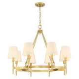 Untrammelife 30" Gold Wagon Wheel Drum Chandelier