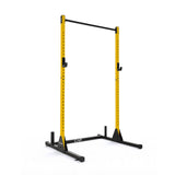 CAP Barbell Power Rack with Pull Up Bar & Attachments - Squat Rack & Strength Training Power Cage for Home Gym - Yellow