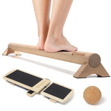 Comness Balance Trainer Kit, Ankle Strengthener Exerciser for Sprained, Single Leg Balance Board and 40 Inch Beam for Plantar Fasciitis Relief, Blackboard Foot Trainer