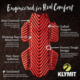 Klymit Inflatable V Hammock Pad, Pair with Klymit Traverse Hammock,Red