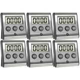 Elegant Digital Kitchen Timer - Stainless Steel Model eT-23, Super Strong Magnetic Back, Loud Alarm, Large Display, Auto Memory, Auto Shut-Off by eTradewinds