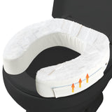 XYRONICA Toilet Seat Riser Cushion, 3 Inch Padded Toilet Seat Cushion for Seniors, High-Density Foam with Velcro Fastening, Stable & Non-Slip, Fits Standard & Elongated Toilets