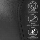 Waiting Room Guest Chair with Arms in Light Gray Vinyl, Reception Area Seating for Office and Lobby Bush Furniture