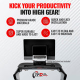 TFD StepTray, Walking Desk Attachment Compatible with Peloton Tread Plus Only, Made in USA, Premium Acrylic Holder, Black