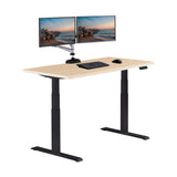 Vari ComfortEdge Electric Standing Desk – 60x30 – Light Wood/Black