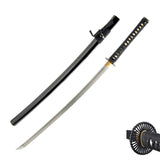 Hand Forged 1045 Carbon Steel Damascus Empire Wheel Katana Full Tang Sword