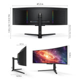 INNOCN 49" 5K2K 240Hz QD-OLED Curved Gaming Monitor, 0.03ms, USB C - 49Q1S