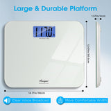 Awaiymi Talking Scales for Body Weight, Highly Accurate Digital Talking Bathroom Scale with Large LCD Screen, Auto On & Off, Talking Scales for Visually Impaired or Elderly, Includes Batteries, 551 LB