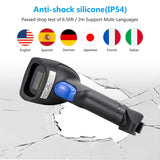 NetumScan Wireless 2D 1D Barcode Scanner,2.4G & Wired Connection Scanner