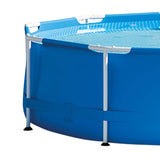Intex 28200EH 10 Foot x 30 Inch 4 Person Outdoor Metal Frame Above Ground Round Swimming Pool with Easy Set-Up (Pump Not Included)