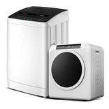 ROVSUN 1.8CuFt Portable Clothes Dryer and 17.8LBS Full-Automatic Washing Machine Set, Compact Laundry Washer and Dryer Combo Set with Stainless Steel Inner Tub, for Apartment, Dorms, Home