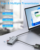 9-in-1 Docking Station Dual Monitor 4K LIONWEI USB C Hub for Laptop Mac