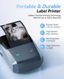 NIIMBOT B1 Pro 300 DPI Label Maker with Red & Black Printing, Blue