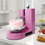 CRYBY Cake Decorating Machine, 200W Cake Decorating Coating Machine Cake Cream Butter Spreader Machine with LCD Display, 60-320Rpm Electric Cake Cream Coating Spreading Smoothing Scraping Machine