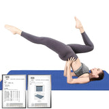 Hatha Yoga Extra Thick TPE Yoga Mat - 72"x 32" Thickness 1/2 Inch -Eco Friendly SGS Certified - With High Density Anti-Tear Exercise Mats For Home Gym Travel & Floor Outside (Blue)… Hatha yoga