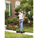 BLACK+DECKER Combination String Trimmer, Lawn Mower, and Edger, Cordless 3-in-1 (MTC220)