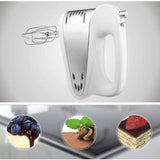 Hand Mixer Electric 200W Multi-Speed Hand Mixer with Turbo Button Easy Eject Button and 5 Attachments (Beaters Dough Hooks)