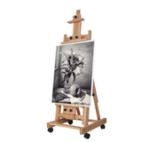 Oil Painting,Sketch Advertisement,Easy to Carry,Vertical and Horizontal Folding Sketch Easel,Adjustable Height,Dual Purpose Folding Sketch Easel,Wooden Tripod Display Easel Stand