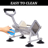 French Fry Cutter with 3 Blades, Potato Slicer French Fries Cutter, Potato Dicer Cuber Stainless Steel French Fry Press EASYROSE