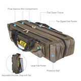 Lixada Fishing Rod Case Potable Canvas Fishing Pole Tools Reel Storage Bag Durable Fishing Gear Tackle Carry Cases 3 Layer, 90cm
