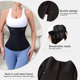 Waist Cincher for Women Corset Shapewear Mesh Sports Tummy Control Body Workout Girdle Waist Trainer Shaper (Black, X-Small)