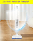 6 IN 1 Steam Mop for Floor Cleaning, Effortless Ergonomic Design Handheld Steam Cleaner, Floor Steamer for Hardwood and Tile, 1500W High Power, 16.4ft Cord, 400Ml XL Tank, 2 Washable Pad