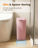 Cesun 5 Gallon Automatic Bathroom Trash Can with Lid, Pink, Touchless