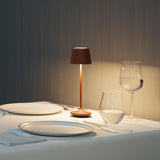 CORDIVA Cordless Table Lamp, Aluminum Rechargeable Dimmable LED Desk Lamp