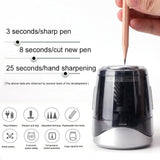 Electric Pencil Sharpener Auto Stop Electric Pencil Sharpener Three Gears Adjustable Electric Pencil Sharpener