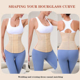 Waist Cincher for Women Corset Shapewear Mesh Sports Tummy Control Body Workout Girdle Waist Trainer Shaper (Nude, X-Small)