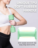 Adjustable Dumbbells Set, 4 in 1 Hand Weights Set for Women Men 10 LB Dumbbell Pair Each 2lbs 3lbs 4lbs 5lbs Weights Dumbbells Set with TPU Soft Rubber Handle for Home Gym Exercise Fitness -Green