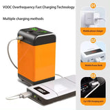 JYXYXSCP 7800mah Rechargeable Car Washing Shower Set Portable Camping Shower with Hose Portable Outdoor Electric Pressure Shower Pump