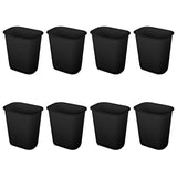 Sterilite 3 Gallon Rectangular Wastebasket Small Home Kitchen or Bathroom Trash Bin
