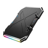 Laptop Cooling Pad Six Fans, Adjustable Stand RGB with LCD Touch Control