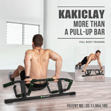KAKICLAY 2025 Upgrade Multi-Grip Pull Up Bar with Smart Larger Hooks Technology - USA Original Patent, Designed, Shipped, Warranty KAKICLAY