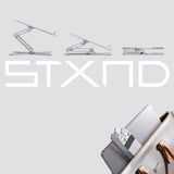 Model-X 2.0 Laptop Stand, Laptop Stand for Desk Adjustable Height, 360 Rotating Laptop Riser