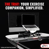 TFD StepTray, Walking Desk Attachment Compatible with Peloton Tread Plus Only, Made in USA, Premium Acrylic Holder, Clear