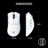 Razer DeathAdder V4 Pro Wireless Gaming Mouse, 8Khz, 57g, White