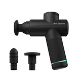 Hyperice Hypervolt Go 2 - Black - Featuring Quiet Glide Technology - Handheld Percussion Massage Gun - 3 Speeds, 2 Interchangeable Heads - Helps Relieve Sore Muscles and Stiffness