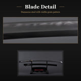 Damascus Musashi Katana, 1045 Carbon Steel Hand Forged Full Tang Sword