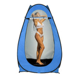 Outvita Pop Up Shower Tent, Instant Privacy Camping Changing & Toilet Tent, 6.23FT Portable Outdoor Shelter for Hiking Fishing Picnic Beach with Carring Bag 4 Stakes (Blue)