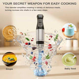 EuLea 2026 New Immersion Hand Blender, 1200W with 5-Speed Settings, Stainless Steel Blades,with scratch-resistant design, Gift Box Packaging. An Ideal Choice for Blending Soup, Mayonnaise