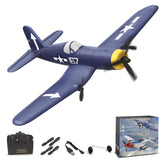ANBURI RC Plane, F4U Remote Control Airplane, 2.4GHz 3 Channel Fighter with 6 Axis Gyro Stabilizer, Easy to Fly for Adults, Beginners