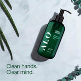 ALŌH Sanitizing Hand Gel 2-pack | Peppermint Eucalyptus + Aloe | 70% Alcohol Hydrating Hand Sanitizer Gel with Essential Oil, for Kids & Adults | 8oz Bottle (Set of 2) ALO